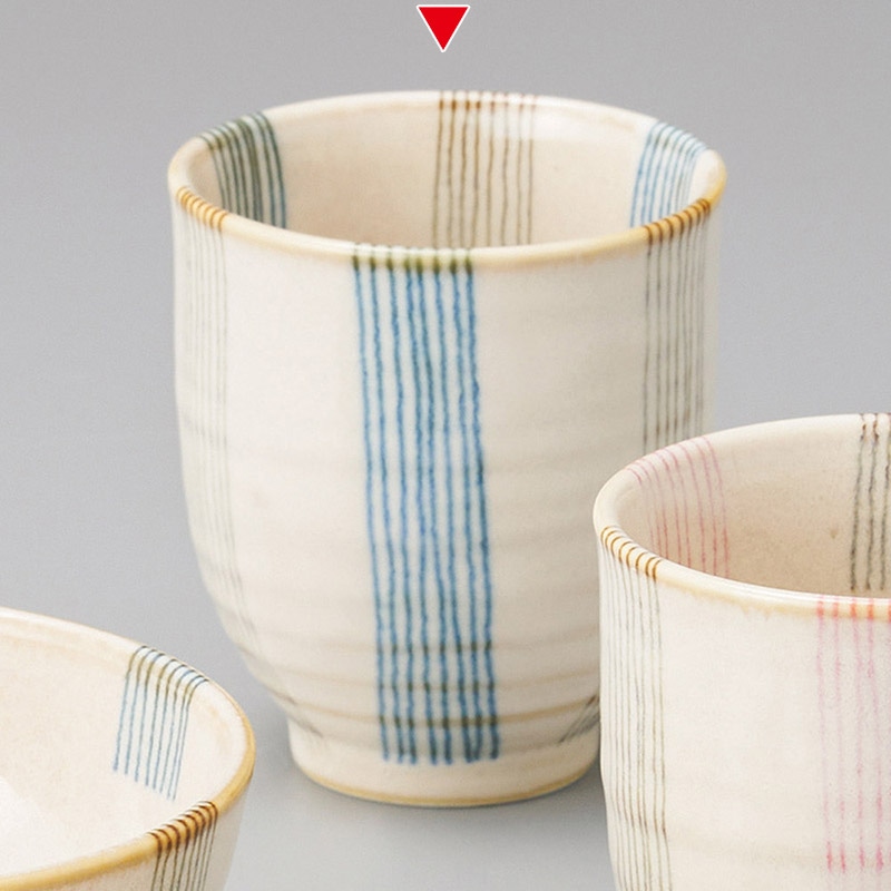山万 41433-190 うのふ十草(青)湯呑 1個(ご注文単位1個)【直送品】
