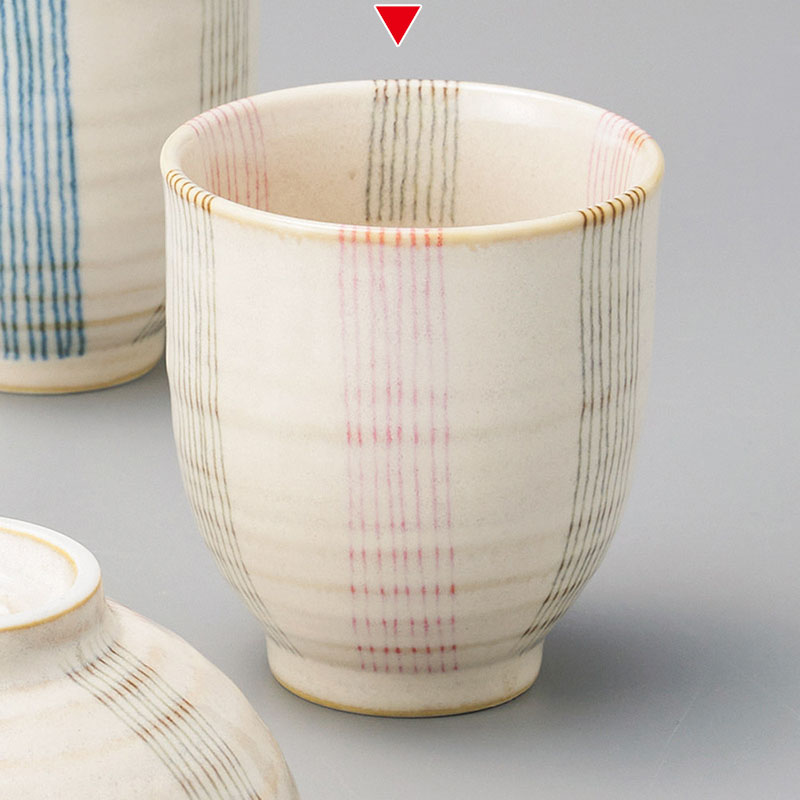 山万 41434-190 うのふ十草(赤)湯呑 1個(ご注文単位1個)【直送品】