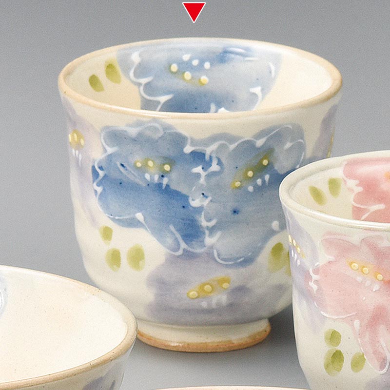 山万 41445-510 粉引花束湯呑 大 1個(ご注文単位1個)【直送品】