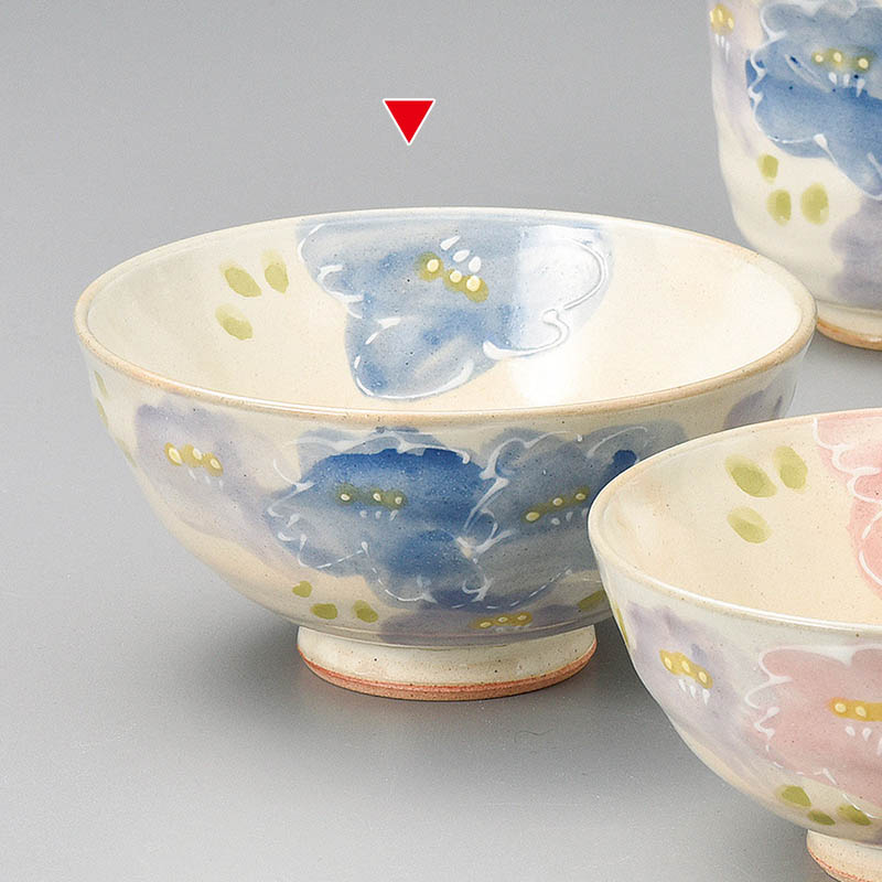 山万 41447-510 粉引花束飯碗 大 1個(ご注文単位1個)【直送品】