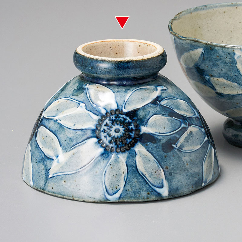 山万 41511-330 青磁染付花青大平 1個(ご注文単位1個)【直送品】
