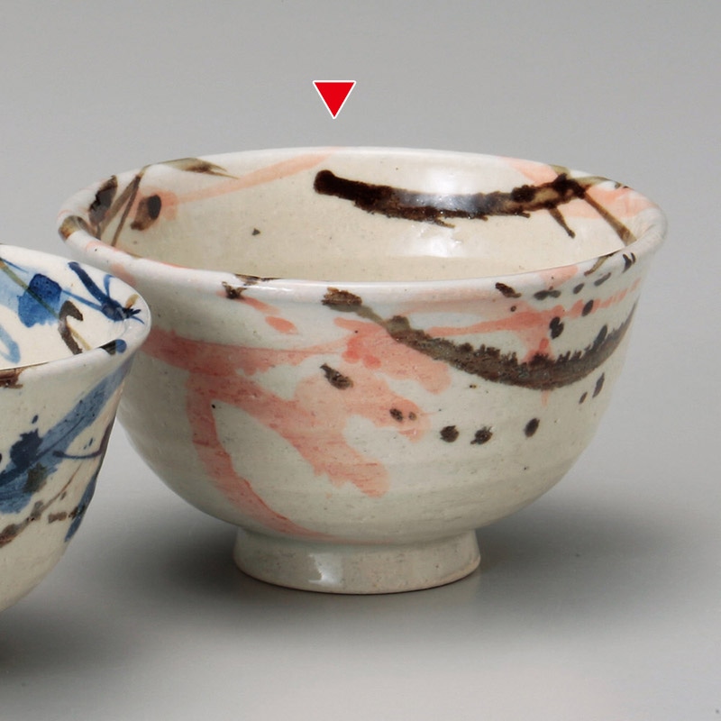山万 41526-570 トビ紅釉茶漬碗 1個(ご注文単位1個)【直送品】