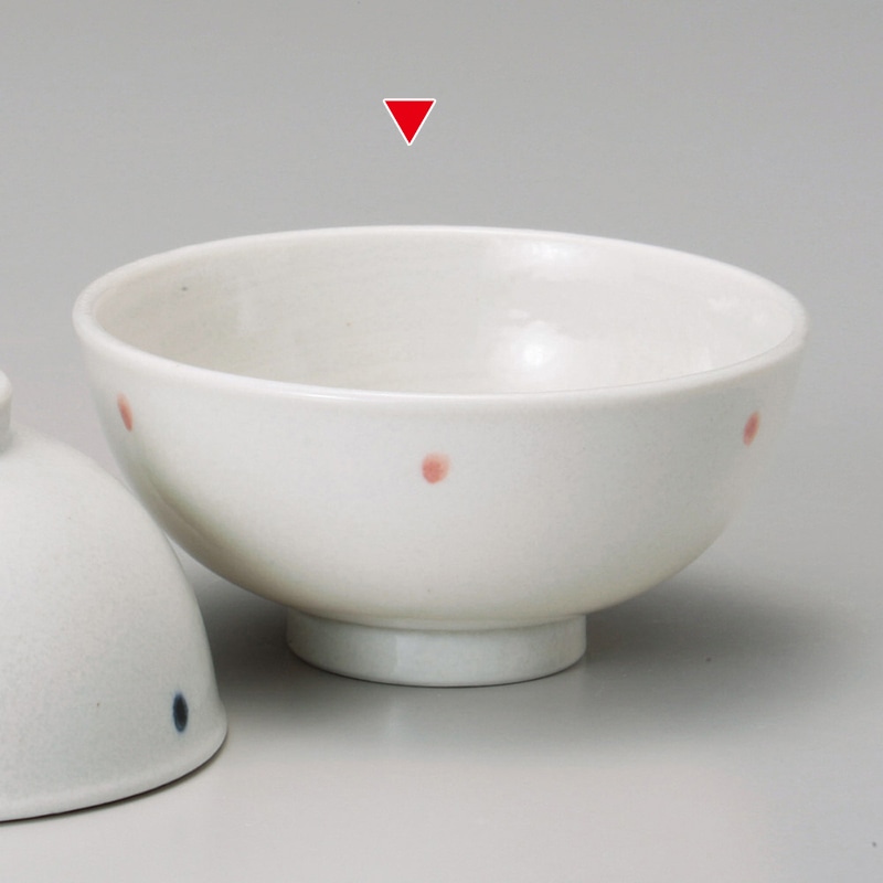 山万 41934-190 ドット ピンク軽量茶碗 1個(ご注文単位1個)【直送品】