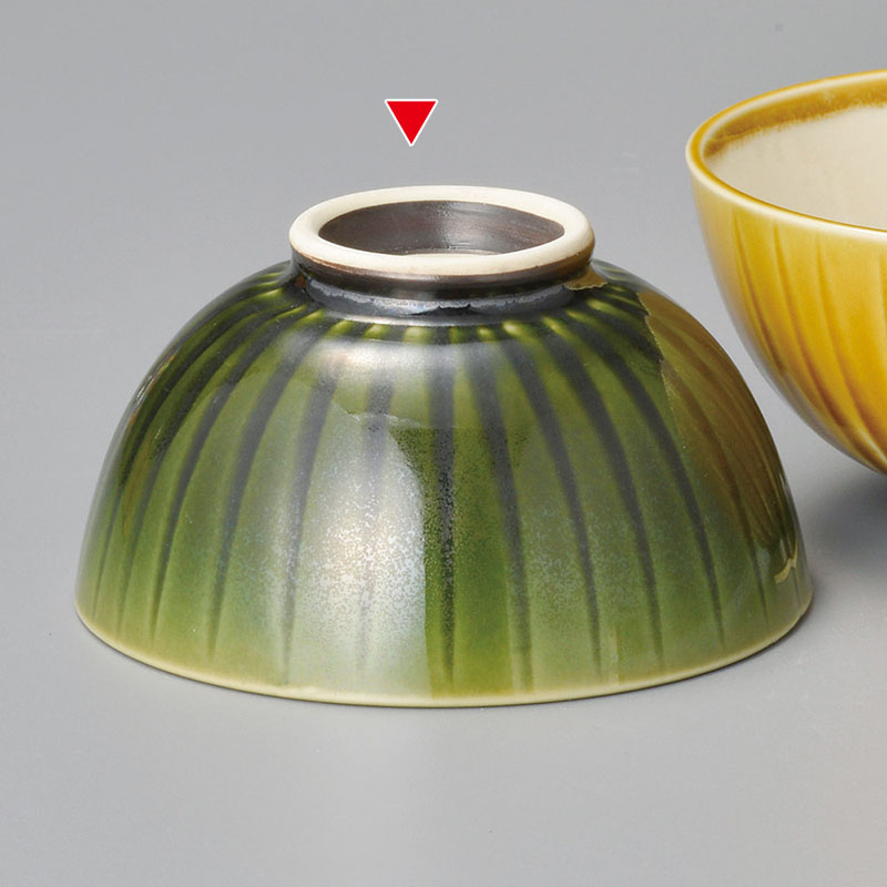 山万 41616-570 織部削ぎ丸飯碗 1個(ご注文単位1個)【直送品】