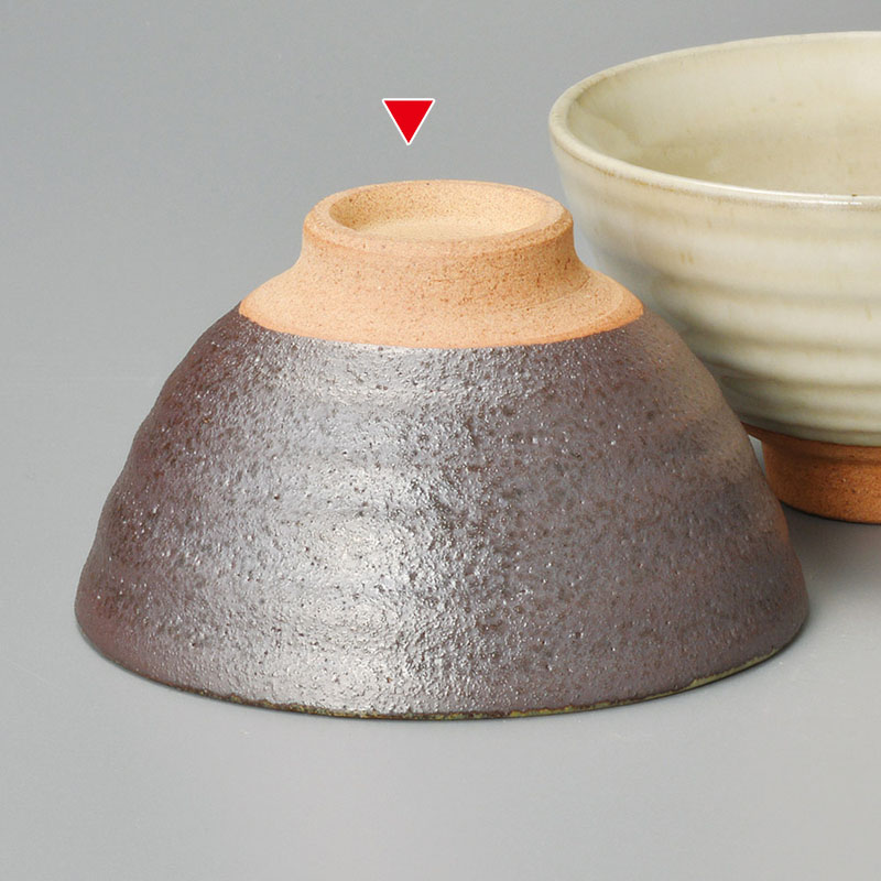 山万 41638-570 黒萩飯碗(大) 1個(ご注文単位1個)【直送品】