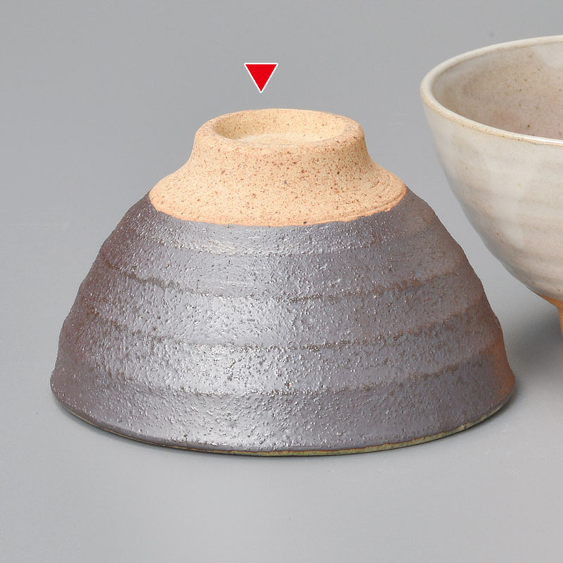山万 41640-570 黒萩飯碗(小) 1個(ご注文単位1個)【直送品】