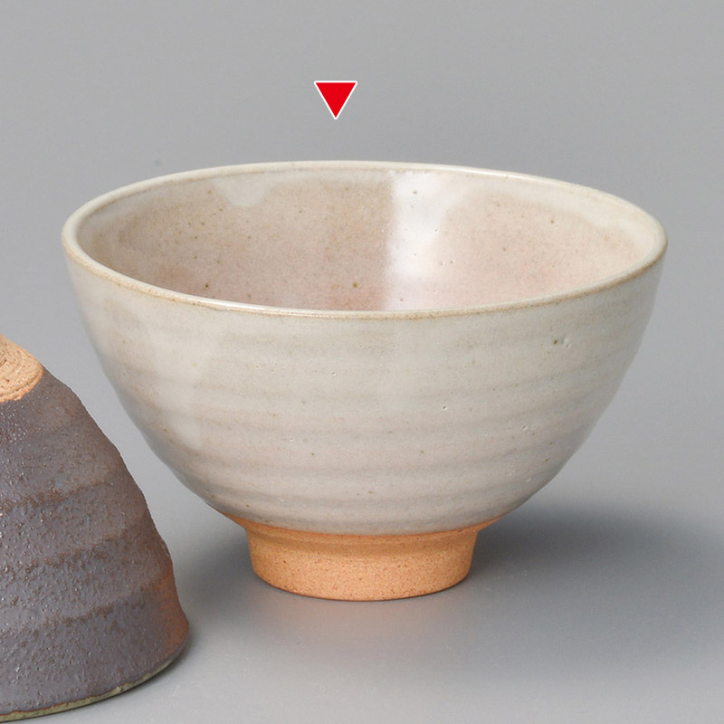 山万 41641-570 白萩飯碗(小) 1個(ご注文単位1個)【直送品】