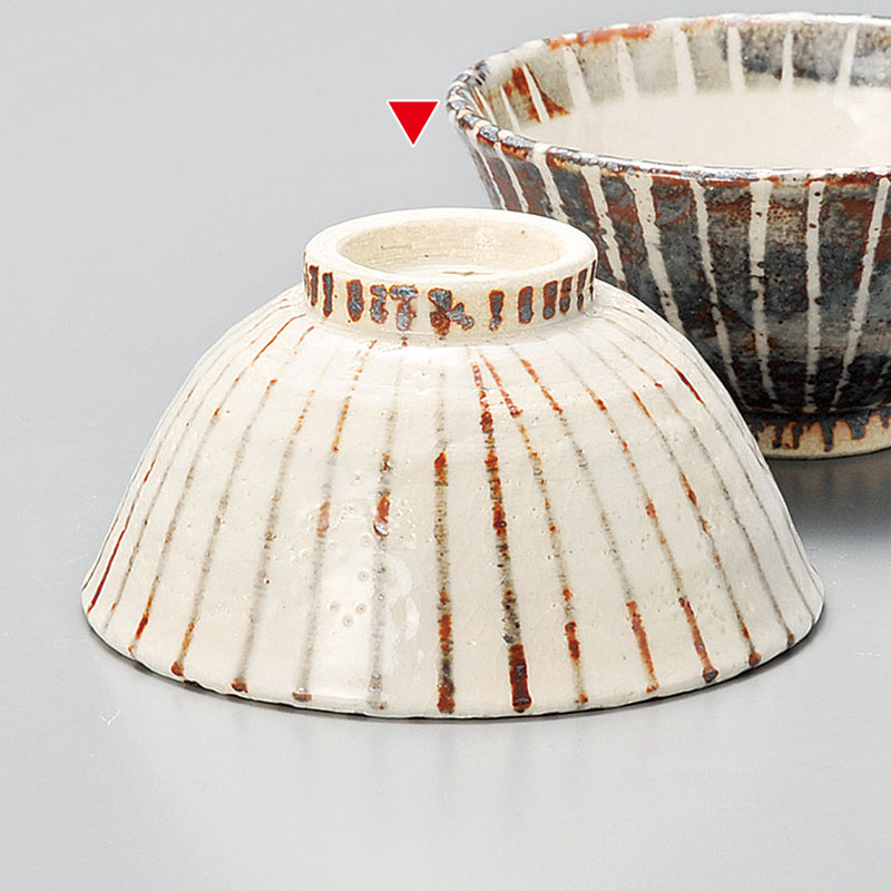 山万 41507-510 志野十草飯碗 1個(ご注文単位1個)【直送品】