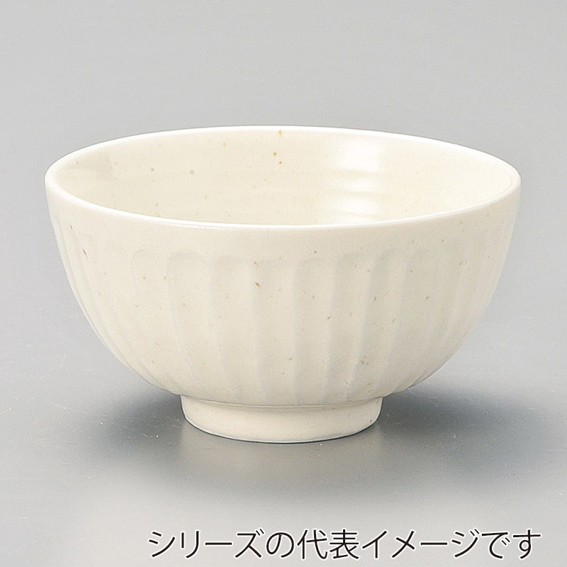 山万 41810-310 ソギ白粉引丸碗大 1個（ご注文単位1個）【直送品】