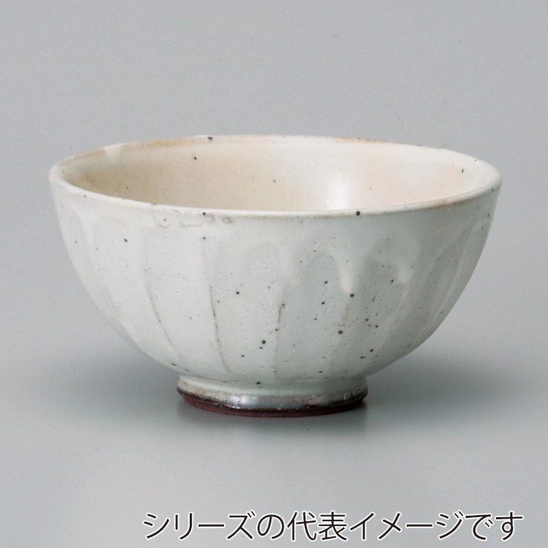 山万 41716-330 粉引面取り中平 1個（ご注文単位1個）【直送品】