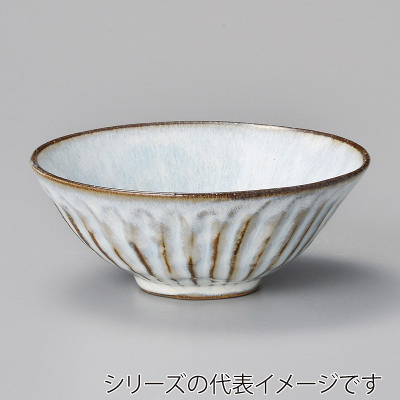 山万 41728-230 黒土粉引 平茶碗(小) 1個（ご注文単位1個）【直送品】