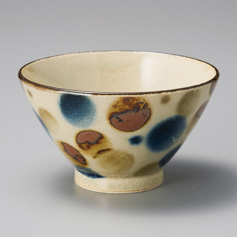 山万 42123-330 ボカシ水玉茶碗 1個（ご注文単位1個）【直送品】