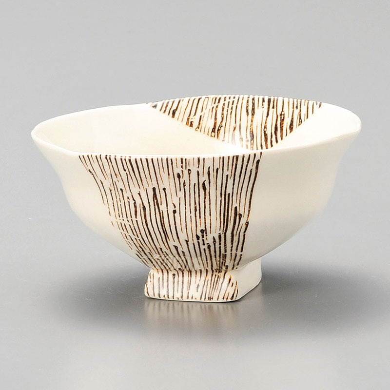 山万 42108-140 つなぎ十草浜四角茶碗 1個（ご注文単位1個）【直送品】
