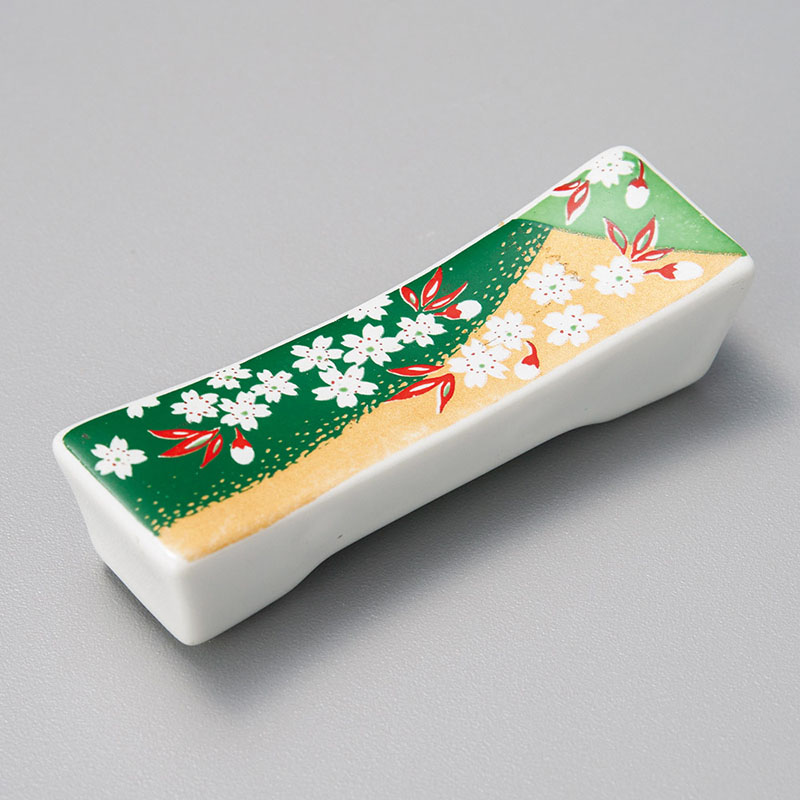 山万 43268-180 桜角型箸置 1個（ご注文単位1個）【直送品】