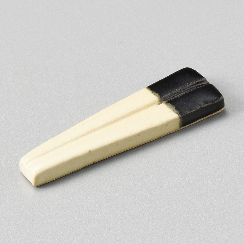 山万 43007-570 はし箸置 黒 1個（ご注文単位1個）【直送品】