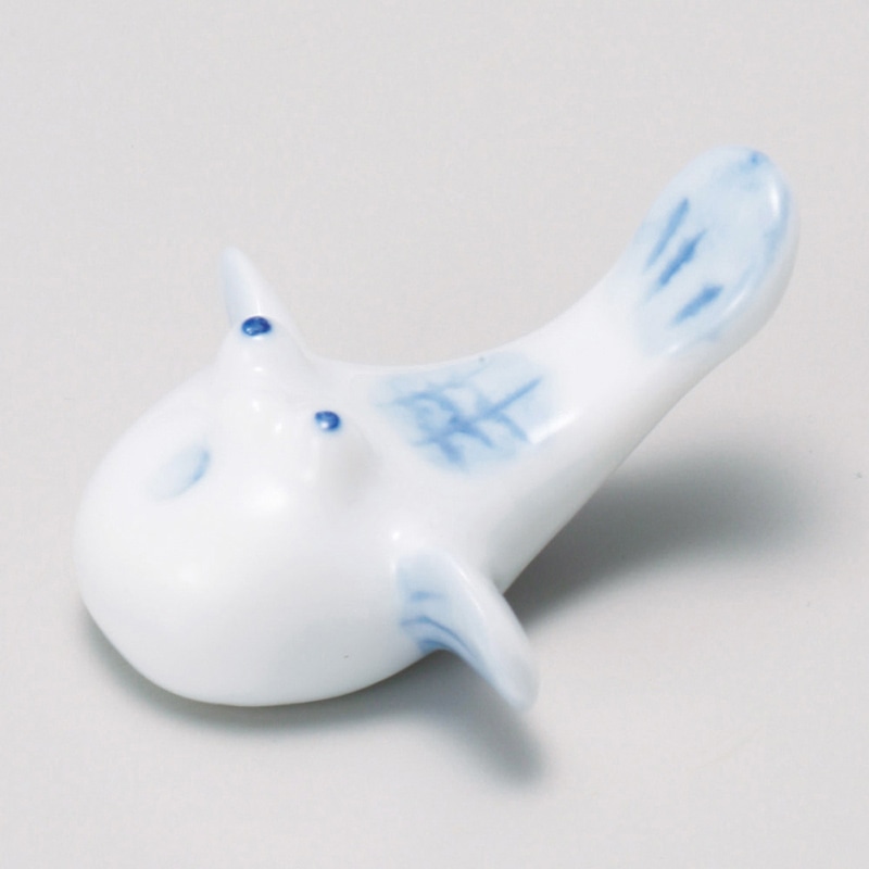 山万 43040-450 箸置青フグ 1個（ご注文単位1個）【直送品】