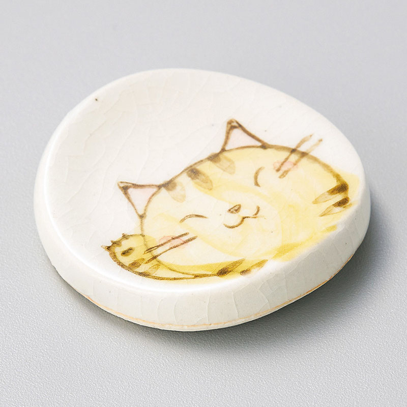 山万 43117-510 元気猫 茶丸箸置 1個（ご注文単位1個）【直送品】