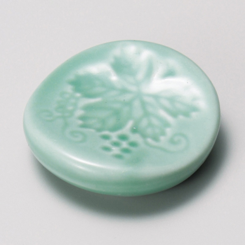 山万 43160-430 箸置ヒスイブドウ 1個（ご注文単位1個）【直送品】