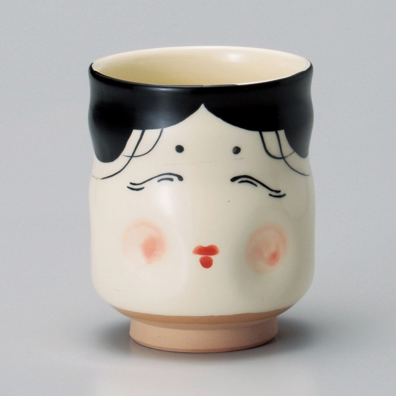 山万 43503-460 新おかめ寿司湯呑 1個（ご注文単位1個）【直送品】