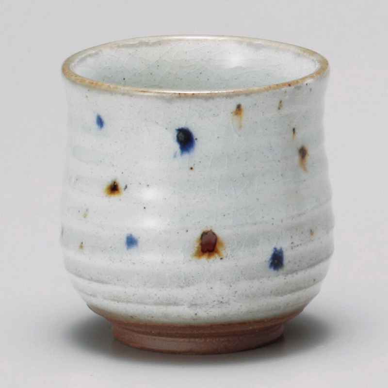 山万 43926-190 粉引水玉湯呑 1個（ご注文単位1個）【直送品】