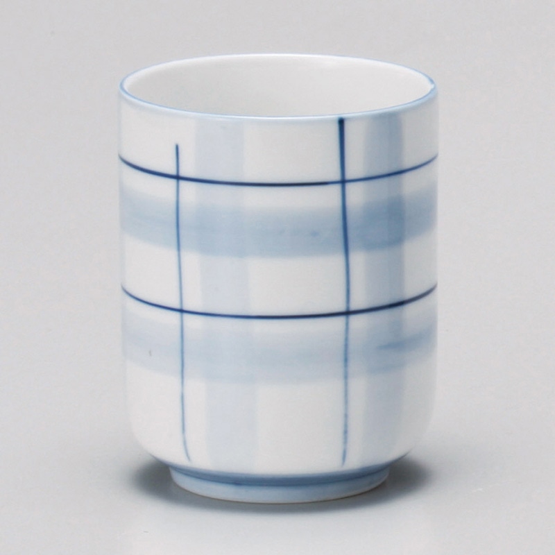 山万 43932-580 格子長湯呑 1個(ご注文単位1個)【直送品】