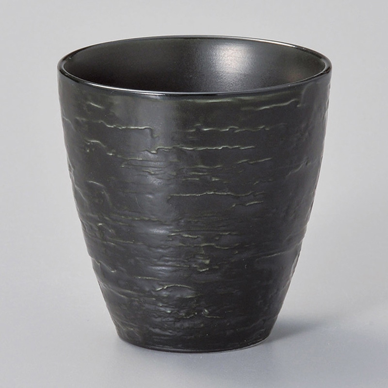 山万 43927-570 漆黒湯呑 1個(ご注文単位1個)【直送品】
