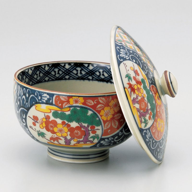 山万 44206-730 古伊万里松竹梅蓋付汲出(有田焼 1個(ご注文単位1個)【直送品】