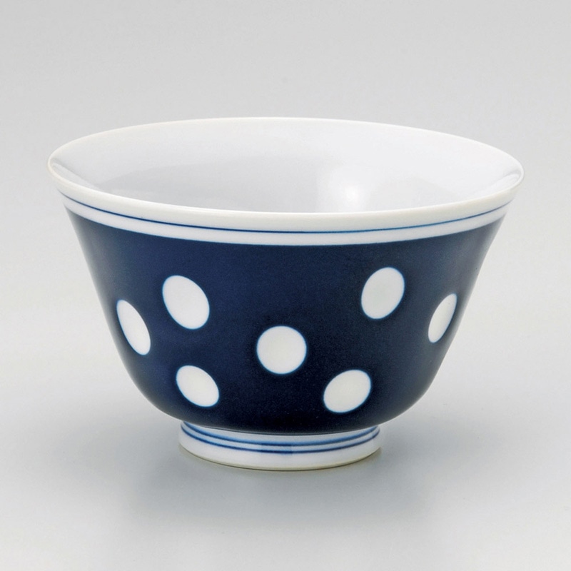 山万 44312-730 水玉反仙茶(有田焼) 1個(ご注文単位1個)【直送品】