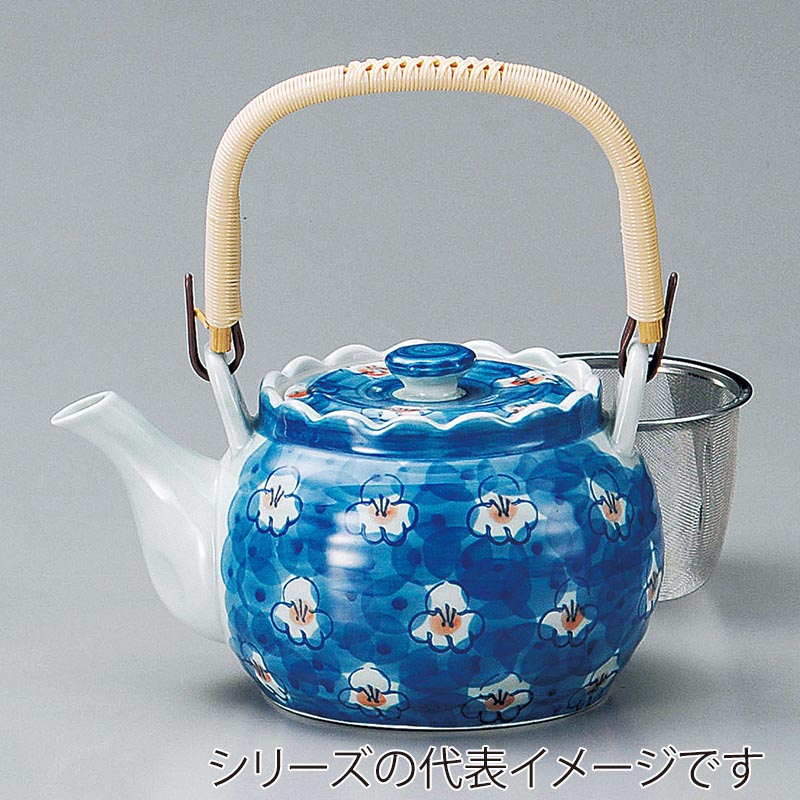 山万 45028-730 青磁小梅U付8号土瓶(有田焼) 1個(ご注文単位1個)【直送品】