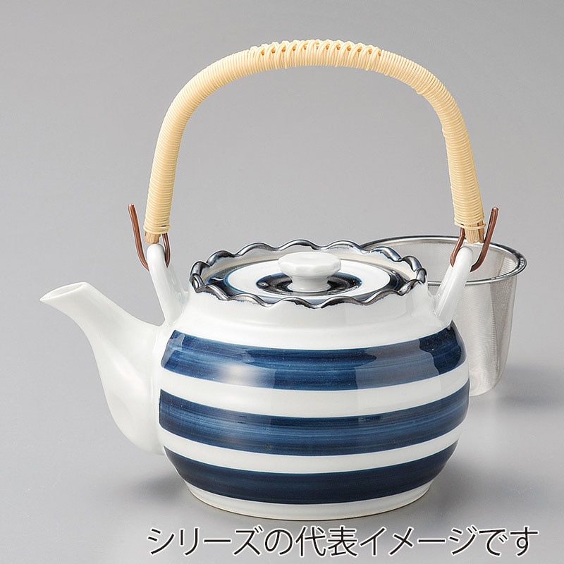 山万 45045-730 ゴス巻U付6号土瓶(有田焼) 1個（ご注文単位1個）【直送品】