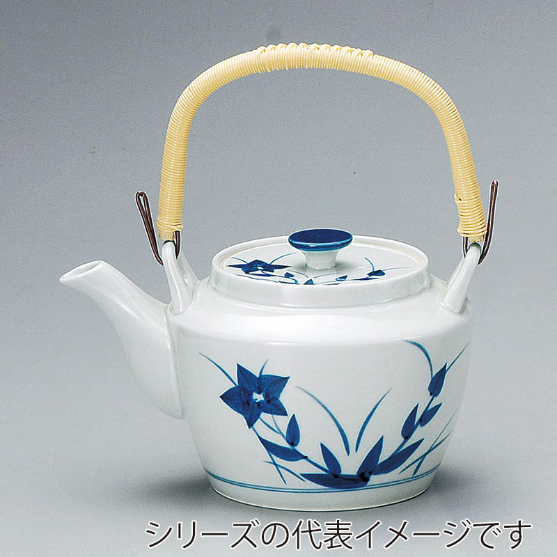 山万 45056-730 青磁桔梗M10号土瓶(有田焼) 1個(ご注文単位1個)【直送品】