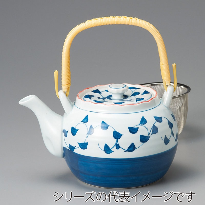 山万 45209-180 ゴス巻唐草4号土瓶(アミ付) 1個(ご注文単位1個)【直送品】