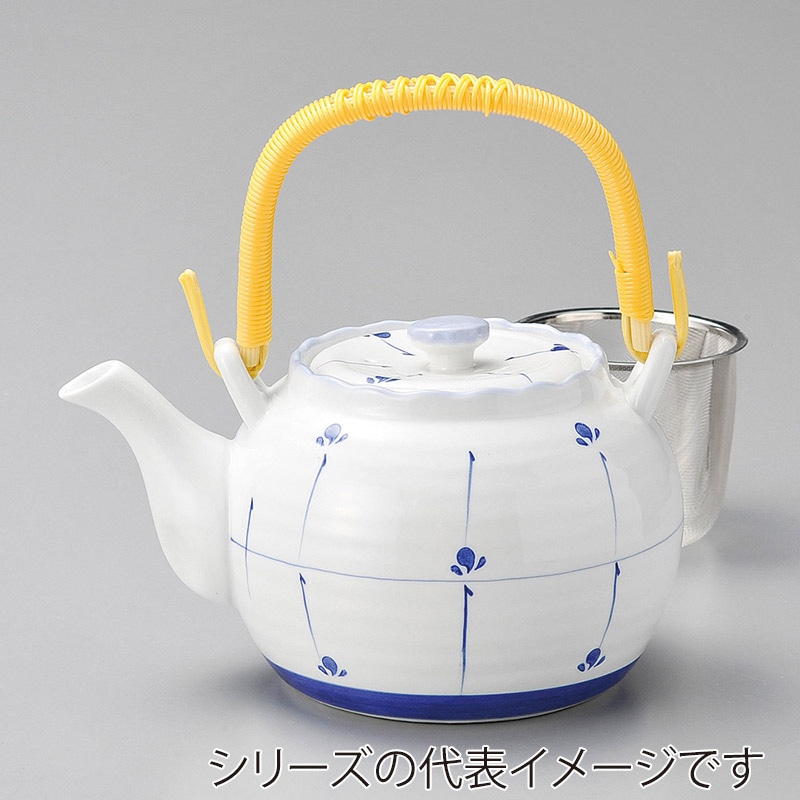 山万 45211-180 めばえ6号土瓶(アミ付) 1個(ご注文単位1個)【直送品】
