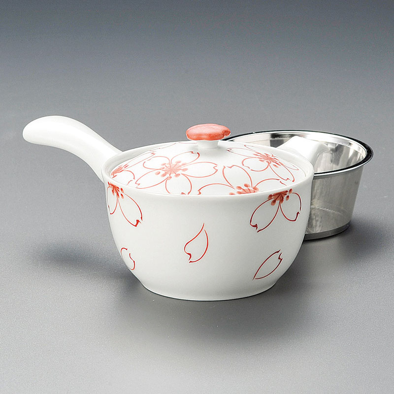 山万 45408-730 錦桜SS平急須(有田焼) 1個(ご注文単位1個)【直送品】