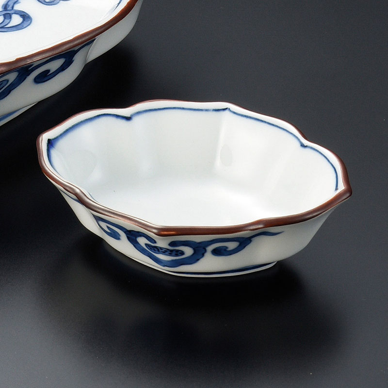 山万 46202-710 めでた図花菱千代口(有田焼) 1個(ご注文単位1個)【直送品】