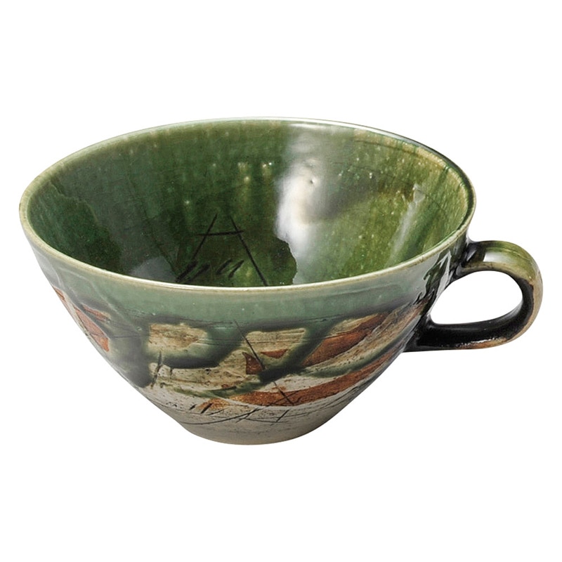 山万 47101-570 ピカソ 織部スープ 1個（ご注文単位1個）【直送品】