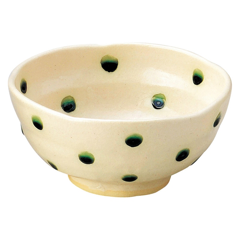 山万 47161-570 ドット 志野丸鉢(中) 1個（ご注文単位1個）【直送品】