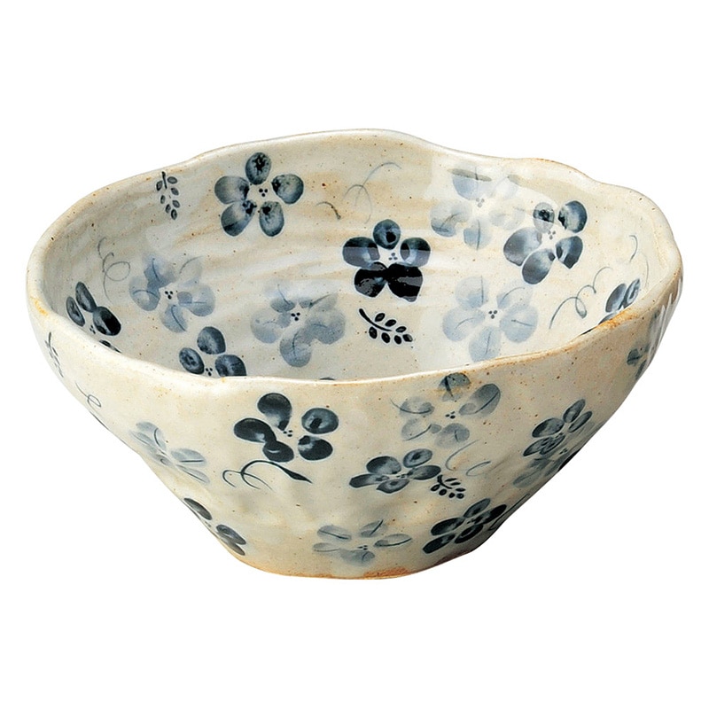 山万 47205-570 藍の花 盛鉢(中)青 1個（ご注文単位1個）【直送品】