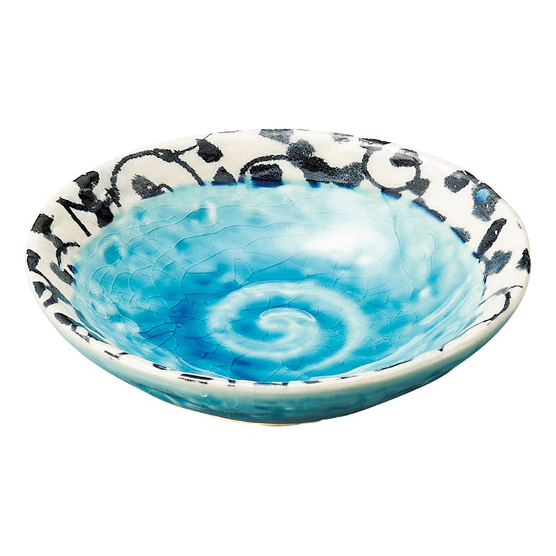 山万 47502-510 唐草トルコ 小皿 1個(ご注文単位1個)【直送品】
