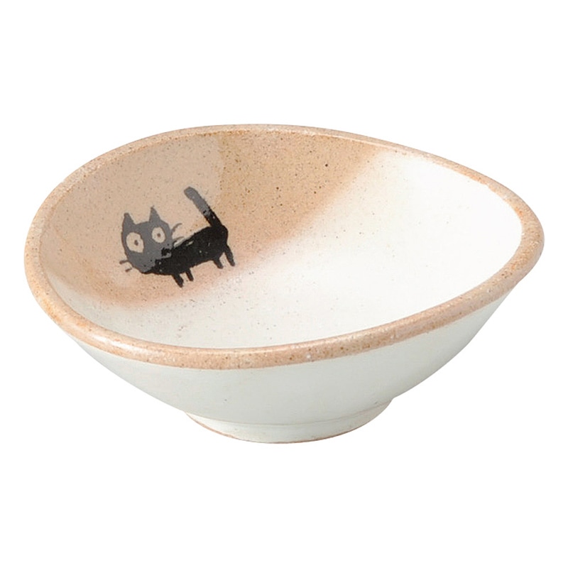 山万 51058-570 黒ねこ 小付 1個（ご注文単位1個）【直送品】