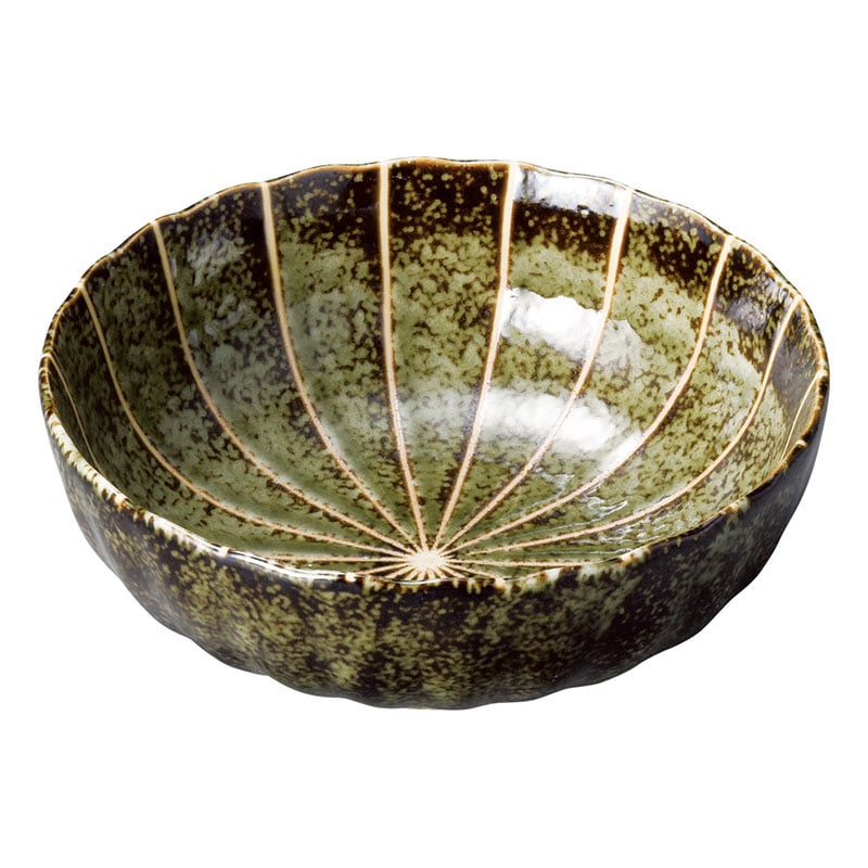 山万 50824-190 十草 (深緑)菊型4.5鉢 1個（ご注文単位1個）【直送品】
