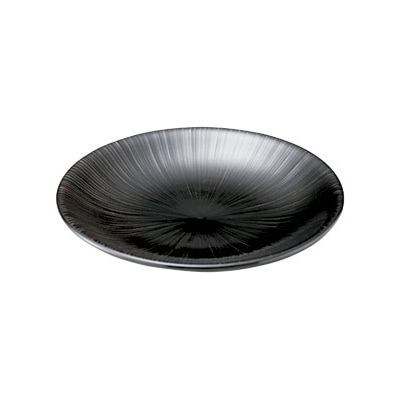 山万 49156-400 千段 黒天目7.5皿 1個（ご注文単位1個）【直送品】