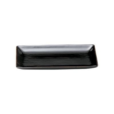 山万 49160-400 千段 黒天目焼物皿 1個（ご注文単位1個）【直送品】