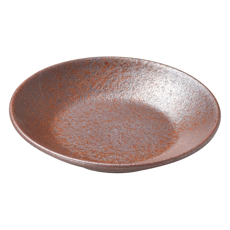 山万 47907-180 赤茶備前 4.0皿 1個(ご注文単位1個)【直送品】