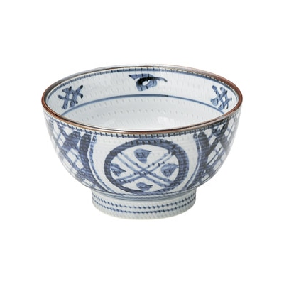 山万 50133-130 古染間取丸紋 高浜5.5多用丼 1個（ご注文単位1個）【直送品】