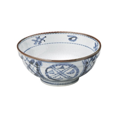 山万 50141-130 古染間取丸紋 6.8玉渕丼 1個（ご注文単位1個）【直送品】