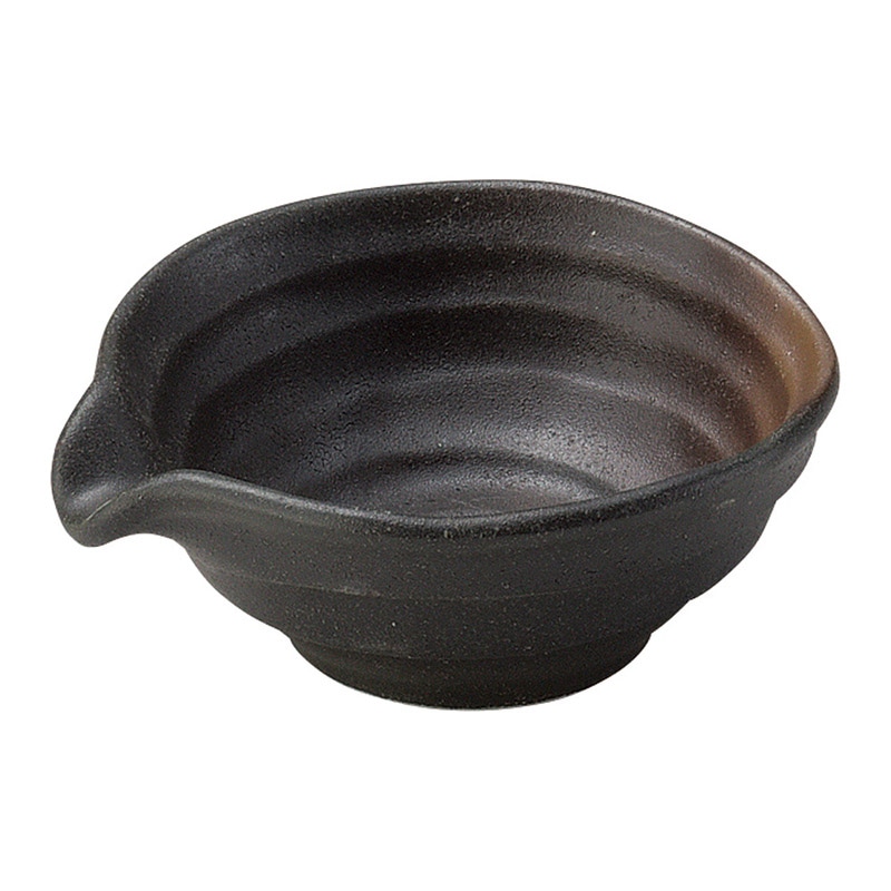 山万 49107-250 黒備前 六兵衛片口小鉢 1個（ご注文単位1個）【直送品】