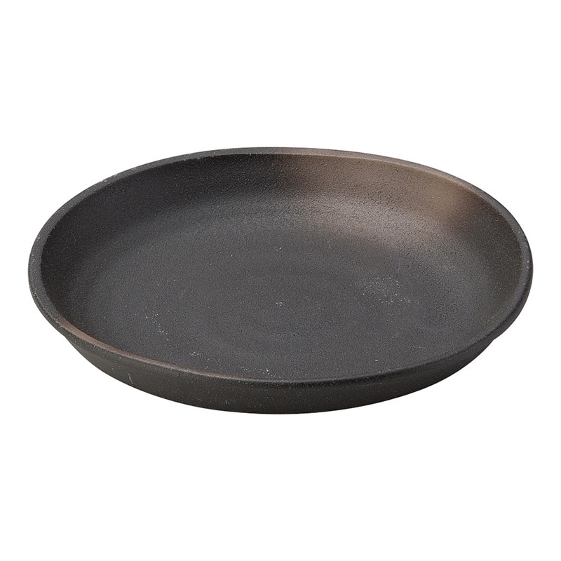 山万 49110-250 黒備前 三ツ山5.0皿 1個(ご注文単位1個)【直送品】