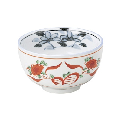 山万 50331-170 赤絵花 夏目5.5丼 1個(ご注文単位1個)【直送品】