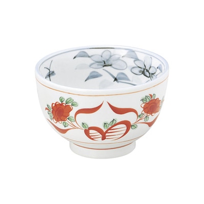 山万 50332-170 赤絵花 夏目5.0丼 1個(ご注文単位1個)【直送品】